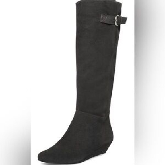 Intyce Steven Madden Knee High Gray Leather Boots Brand New Never Worn Size 8 - Picture 2 of 3